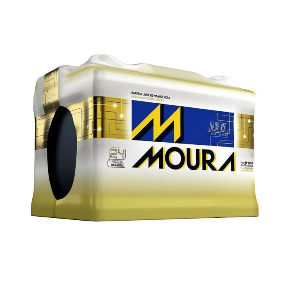 Bateria Moura AGM 80Ah Start-Stop em estoque em Americana SP