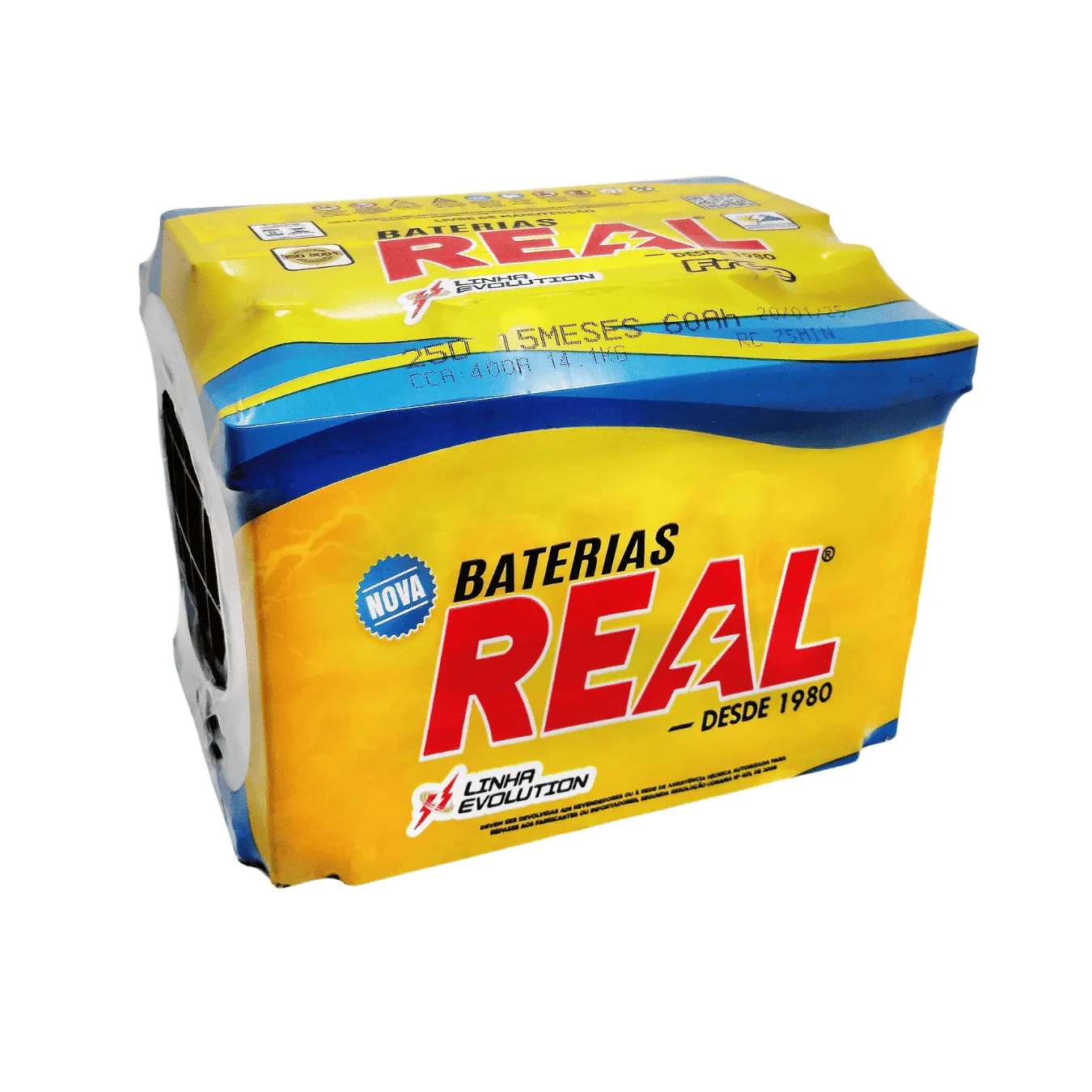 Bateria Real Free 60Ah linha Evolution em estoque em Americana SP