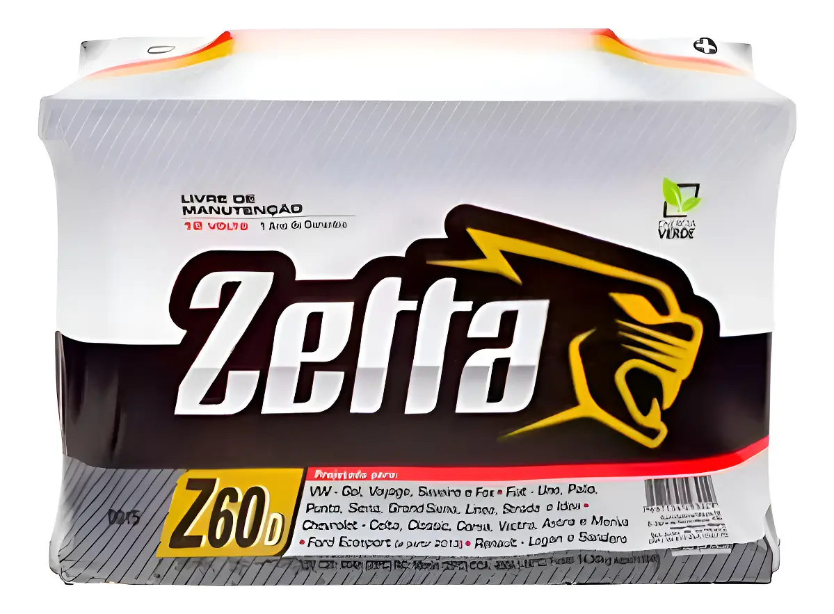 Bateria Zetta Z60D 60Ah em estoque em Americana SP